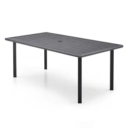 Hometrends Asteri 7 Piece Dining Set, Outdoor Patio Dining Sets,  Grey/Black