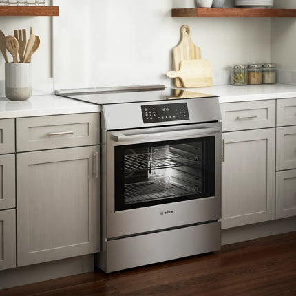 Bosch 800 Series Induction Slide-in Range 30'' Stainless Steel HII8057U