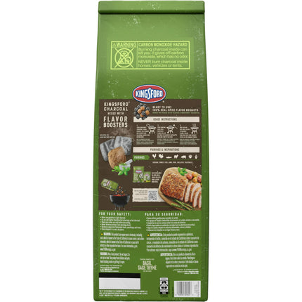 Kingsford 12 lbs. BBQ Smoker Charcoal Briquettes with Basil Sage Thyme and Oak Wood