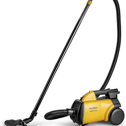 Eureka Mighty Mite 3670G Corded Canister Vacuum Cleaner Bagged for Carpets and Hard floors,Pet,Yellow w/ 2 Dust Bags