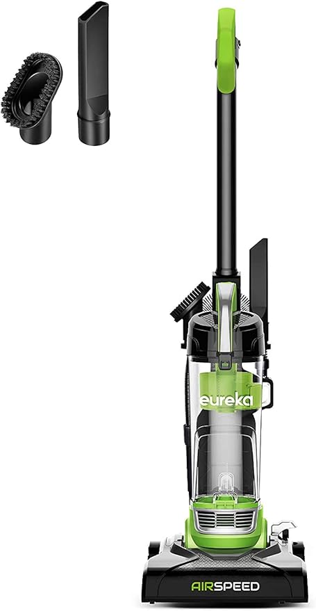 Eureka Powerful Bagless Upright Vacuum Cleaners Compact for Home Pets, Airspeed Ultra Lightweight Household Vacuum Cleaner for Carpet and Hard Floor, NEU100C, Lime Green