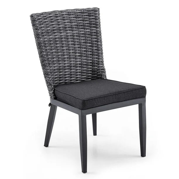 Hometrends Asteri 7 Piece Dining Set, Outdoor Patio Dining Sets,  Grey/Black