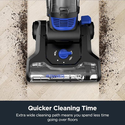 Eureka Powerful Bagless Upright Vacuum Cleaners for Home Pets, Lightweight Household Vacuum Cleaner for Carpet and Hard Floor, PowerSpeed NEU280C with Pet Turbo Brush, Blue