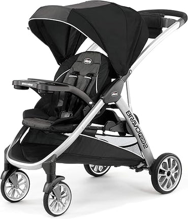 Chicco BravoFor2 Double Stroller Stand/Sit, Iron