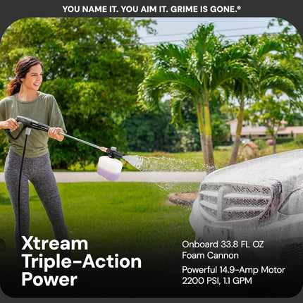 Sun Joe SPX3000-XT 2200 Max PSI 1.65 GPM 13 Amp Xtream Clean Electric Pressure Washer
