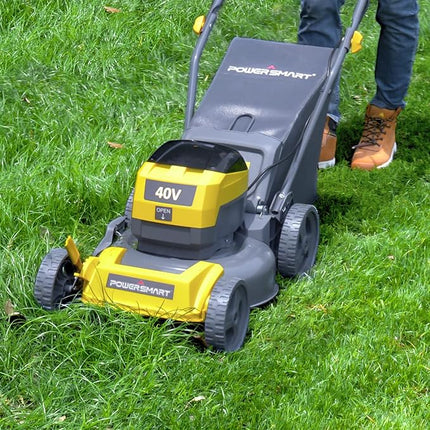PowerSmart Cordless Lawn Mower 17 Inch 3-in-1 with 40V 4.0Ah Lithium-ion Battery and Charger