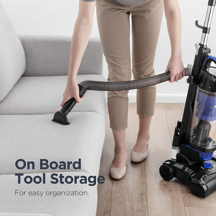 Eureka Powerful Bagless Upright Vacuum Cleaners for Home Pets, Lightweight Household Vacuum Cleaner for Carpet and Hard Floor, PowerSpeed NEU280C with Pet Turbo Brush, Blue