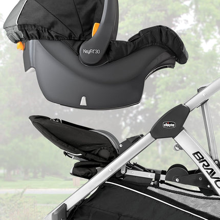 Chicco BravoFor2 Double Stroller Stand/Sit, Iron