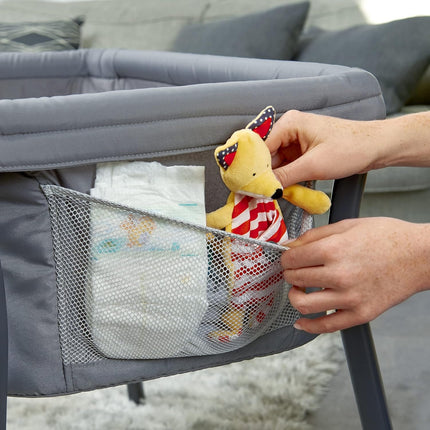 Chicco LullaGo® Anywhere Portable Bassinet, Lightweight, Space-Saving Baby Bassinet with Waterproof Mattress and Fitted Sheet, Travel Crib for Baby Includes Carry Bag