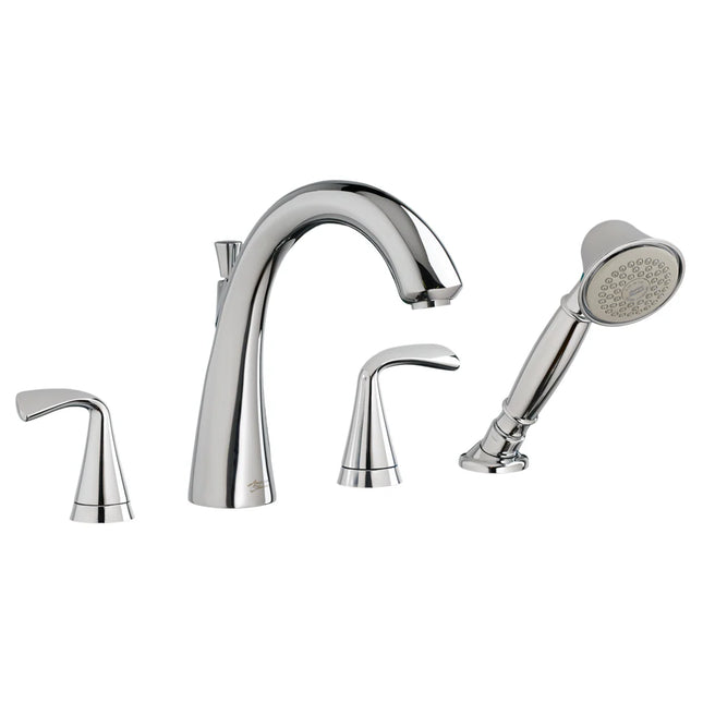 American Standard 7186900.002 Fluent Deck-Mount Lever Handles Tub Filler (Chrome)