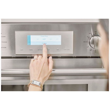 Thermador Professional Series PO301W Single Wall Oven, 30 inch Exterior Width, True Convection, Self Clean, 4.5 cu. ft. Capacity, Temperature Probe, Wifi Enabled, Stainless Steel colour Telescopic Gliding Extension Rack, True European Convection