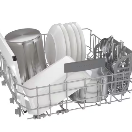 Bosch 800 Series 24 in. Black Top Control Tall Tub Pocket Handle Dishwasher with Stainless Steel Tub, 42 dBA, SHP78CM6N  Black Noir