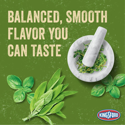 Kingsford 12 lbs. BBQ Smoker Charcoal Briquettes with Basil Sage Thyme and Oak Wood